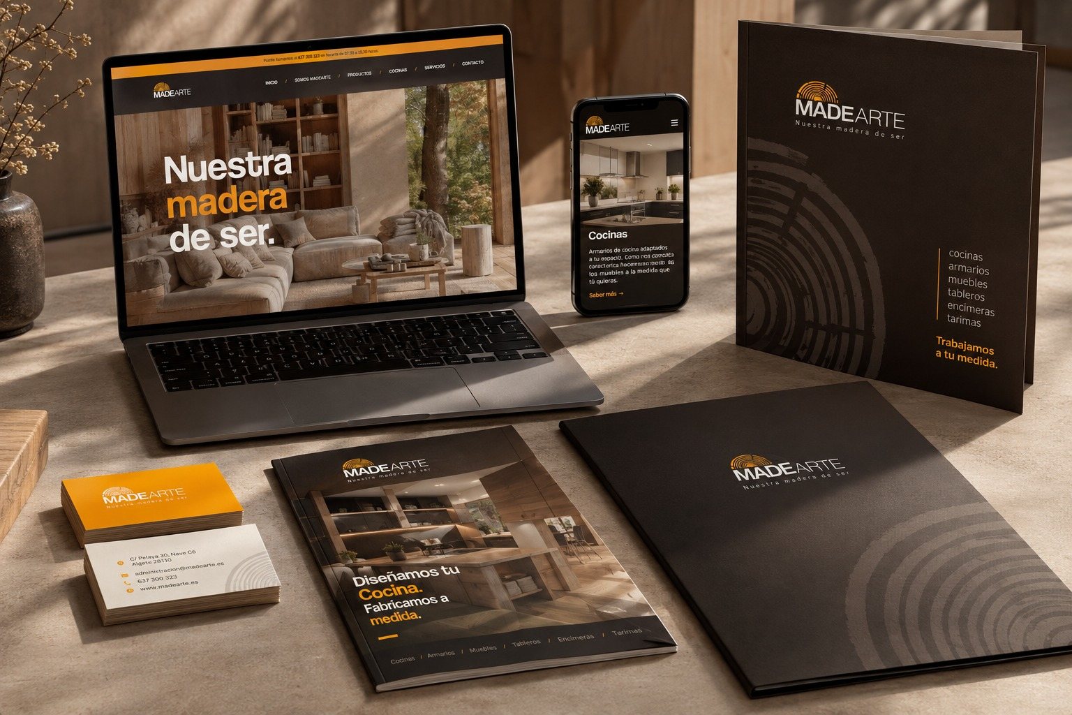 Madearte: web · diseño · impresión