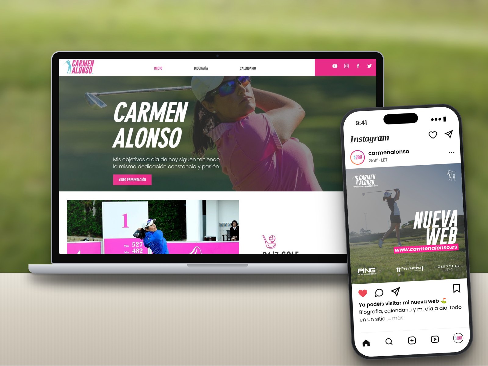 Carmen Alonso: web · diseño · rrss