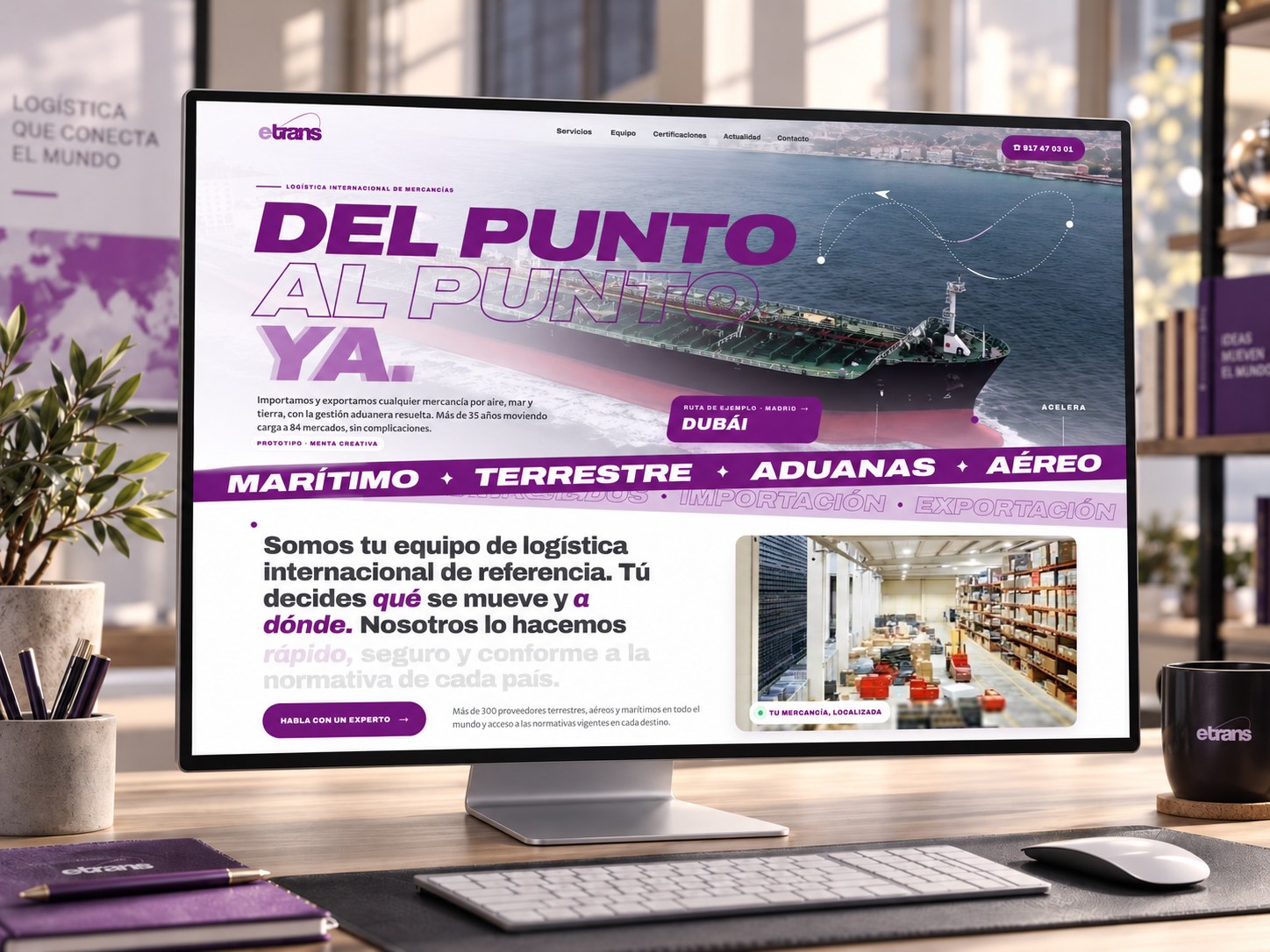 E-Trans: diseño · web