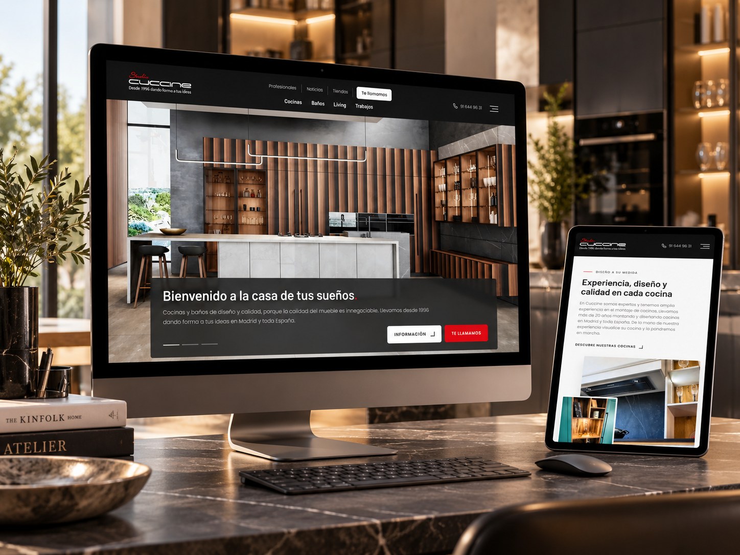 Web de Studio Cuccine diseñada por Menta