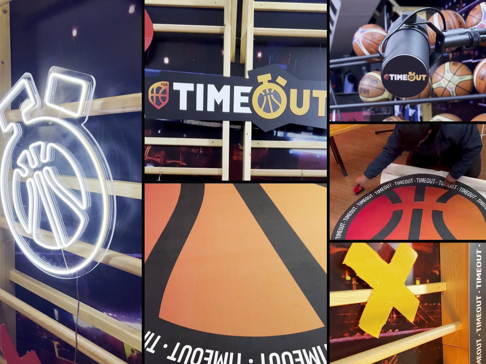 Espacio TIMEOUT x FBM diseñado, impreso y montado por Menta